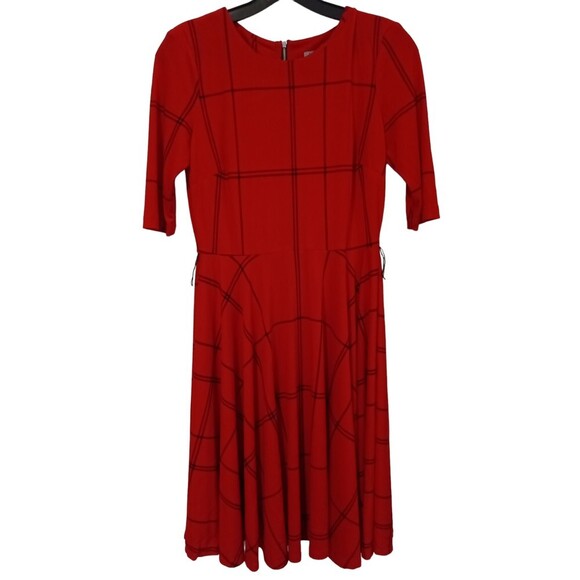 NWT Danny and Nicole red mid sleeve fit and flare